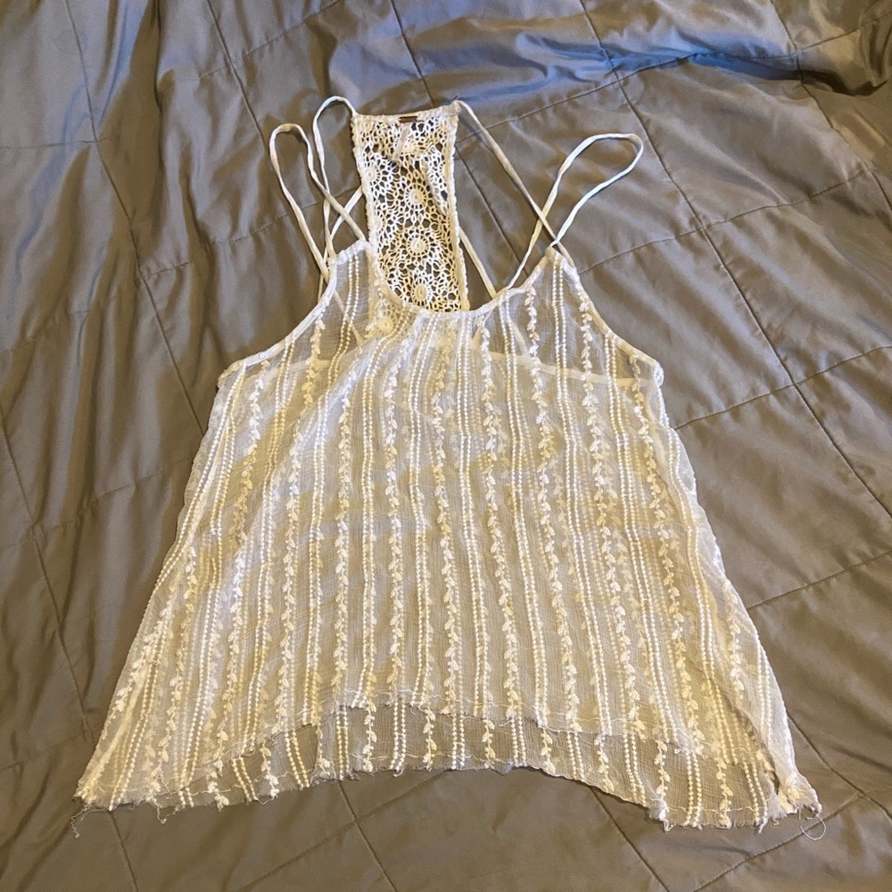 Sheer free people tank